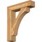 Ekena Millwork Legacy Block Rough Sawn Bracket w/ Offset Brace, Western Red Cedar, 8"W x 34"D x 40"H BKT0806X34X40LEC05RWR - alternate 1